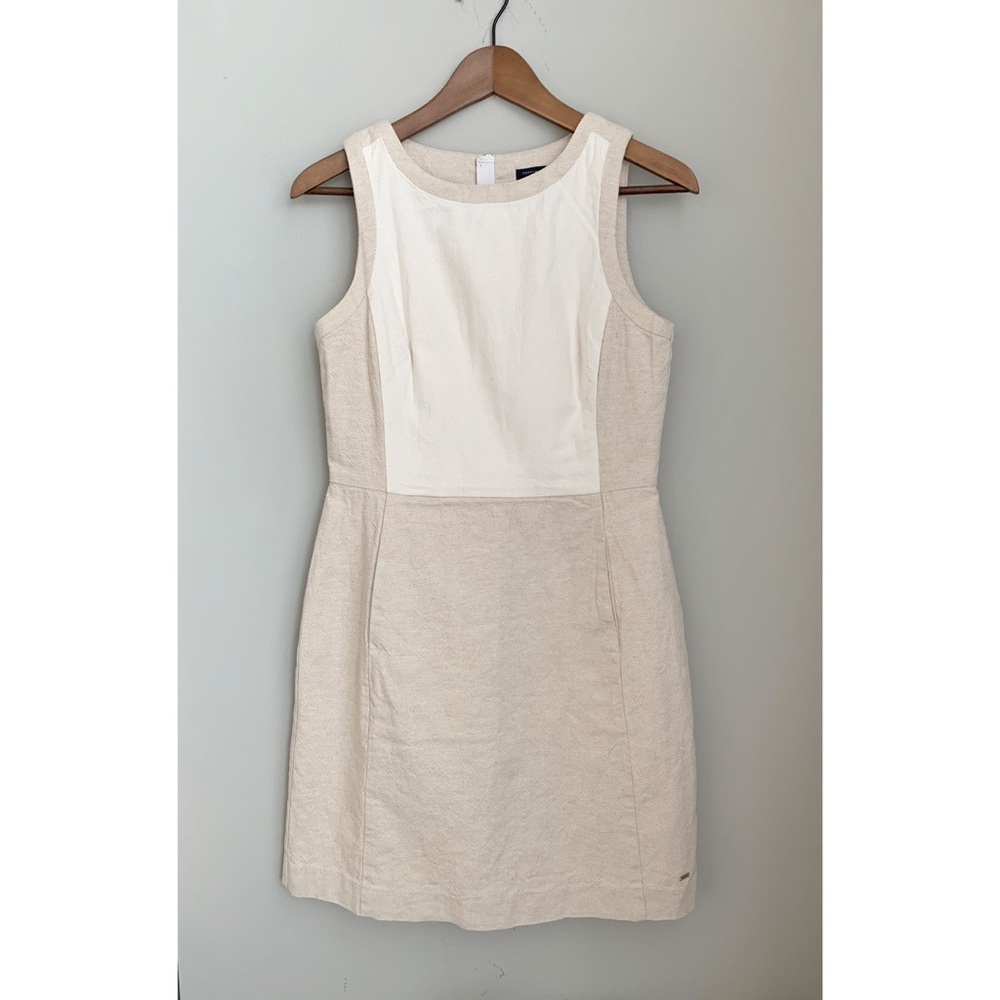 Tommy Hilfiger linen color block sleeveless dress